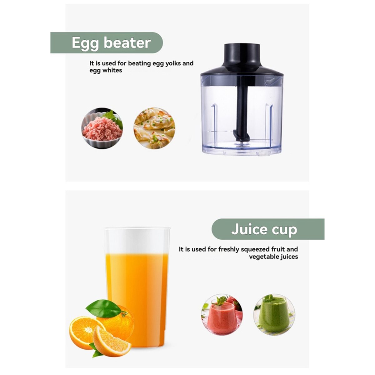 Immersion Hand Blender Set - wilwill Elektrikli El Blenderı 5'i 1