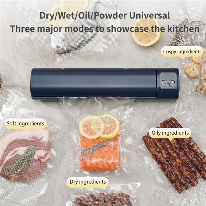 Food Vacuum Sealer Machine - DT15 Taşınabilir Vakumlu Mühürleme Makinesi, LCD