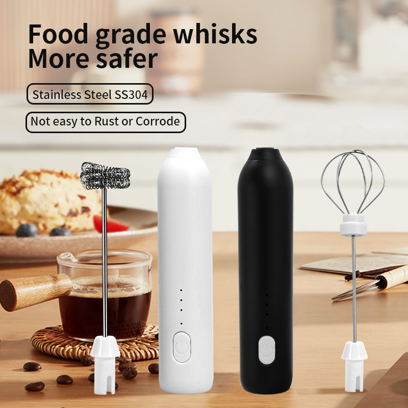Electric Milk Frother Handheld - 2 In 1 Elektrikli Kahve Köpürtücü