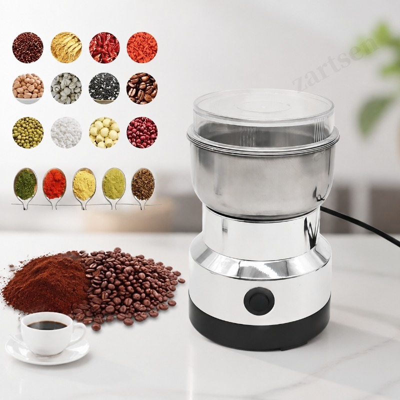 Coffee Bean Grinder Electric - Mutfak Çok Fonksiyonlu 4 Bıçaklı Tahıl