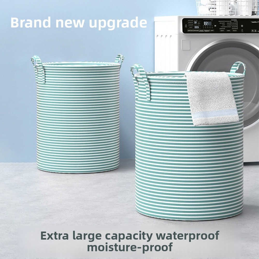 Laundry - Dayanıklı Katlanabilir Çamaşır Sepeti Pamuk ve