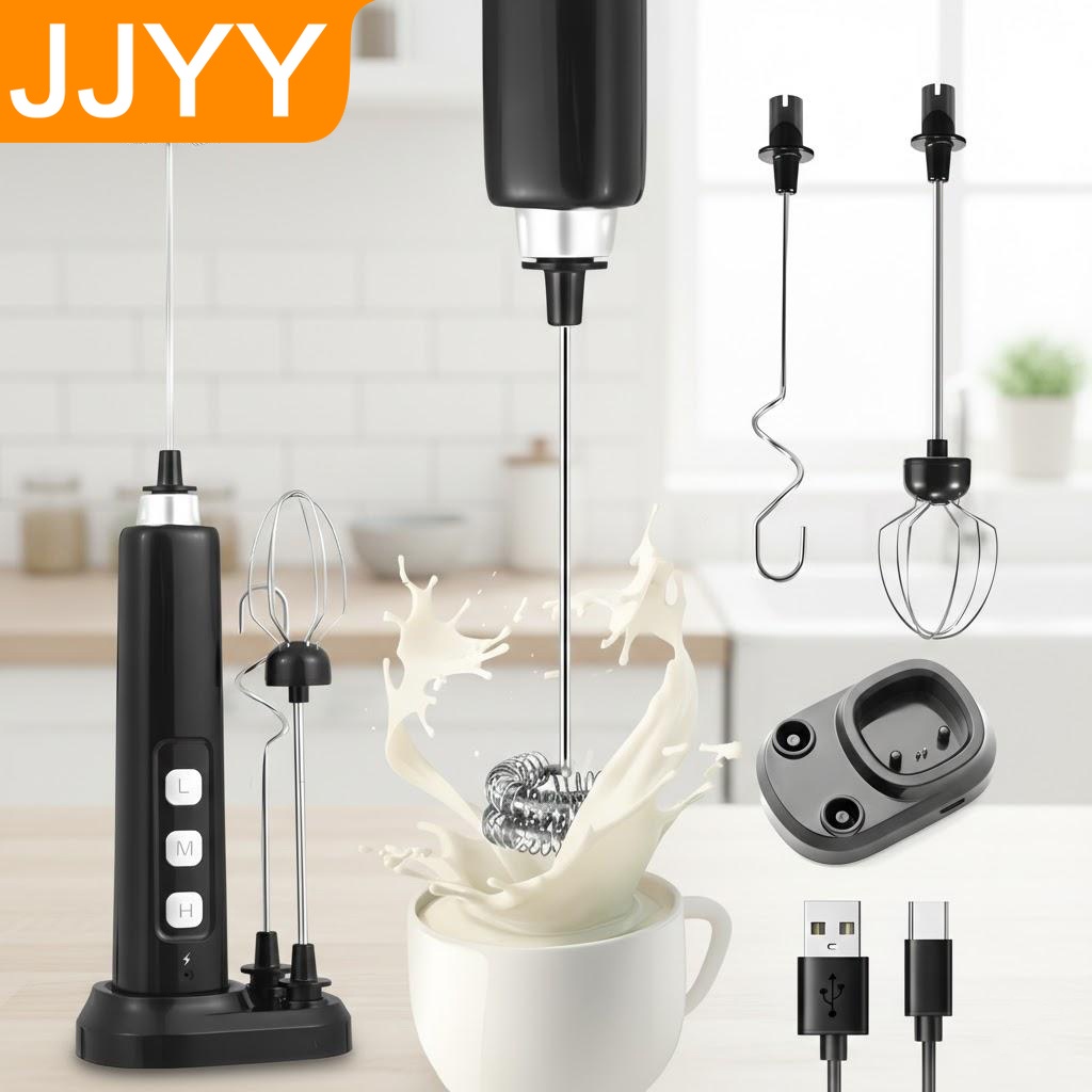Electric Milk Frother Handheld - USB Şarjlı El Tipi Süt Köpürtücü