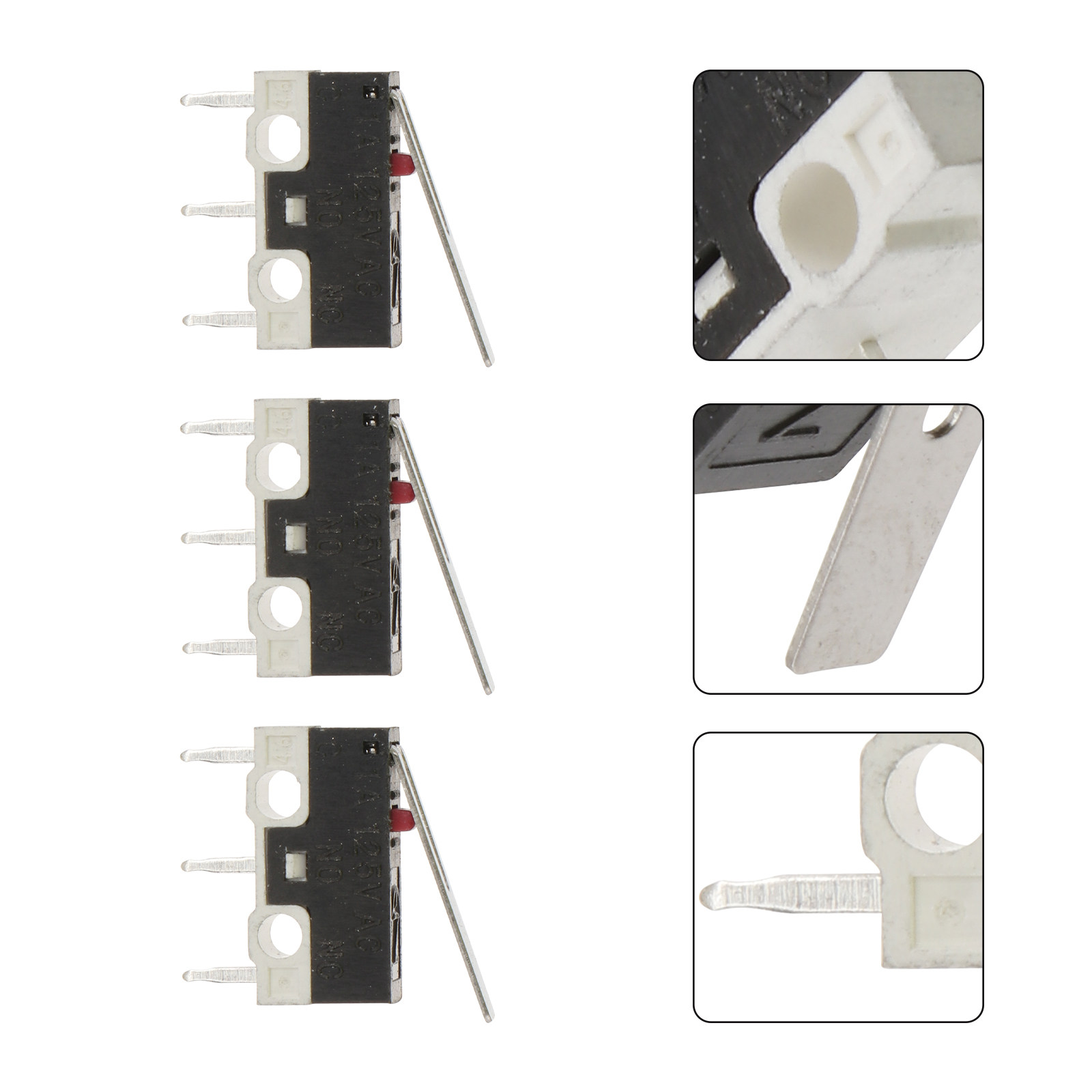 Home Appliances - 5 Adet Mikro Limit Anahtarı, Uzun