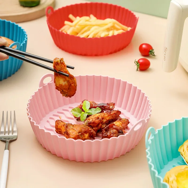 Air Fryer Silicone Pot Liner - Airfryer Pişirme Kağıdı Silikon BBQ Sepeti