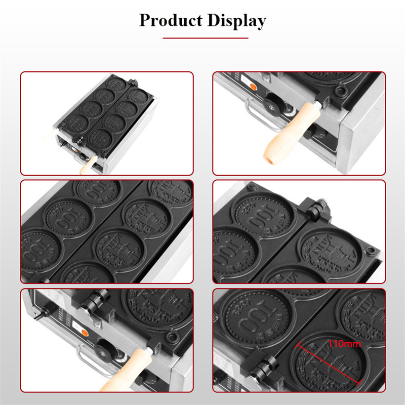 4 adet Küçük Altın Sikke Ekmek - Mini Waffle Maker Machine incelemesi ve fiyatı