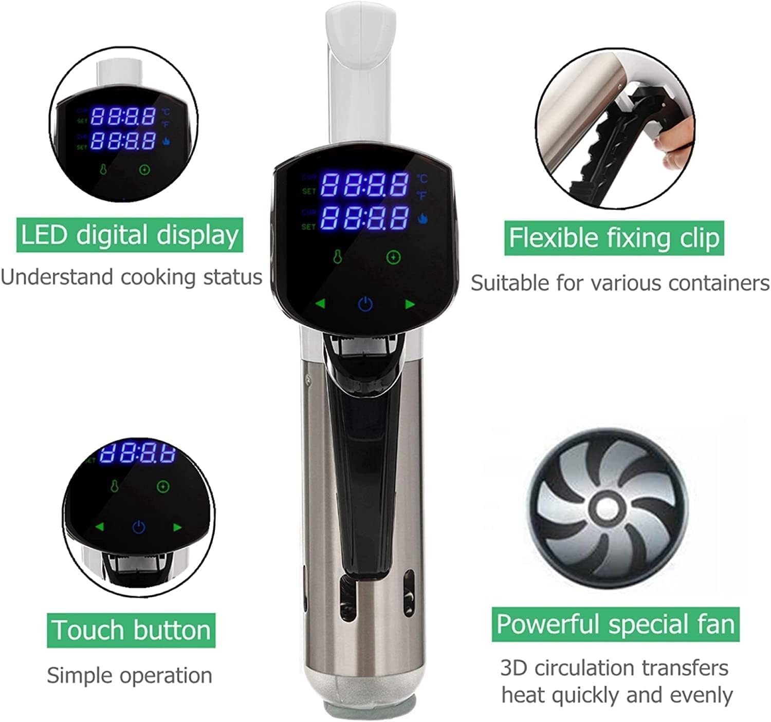 Sous Vide Makinesi Daldırma Si - Digital Sous Vide Precision Cooker incelemesi ve fiyatı