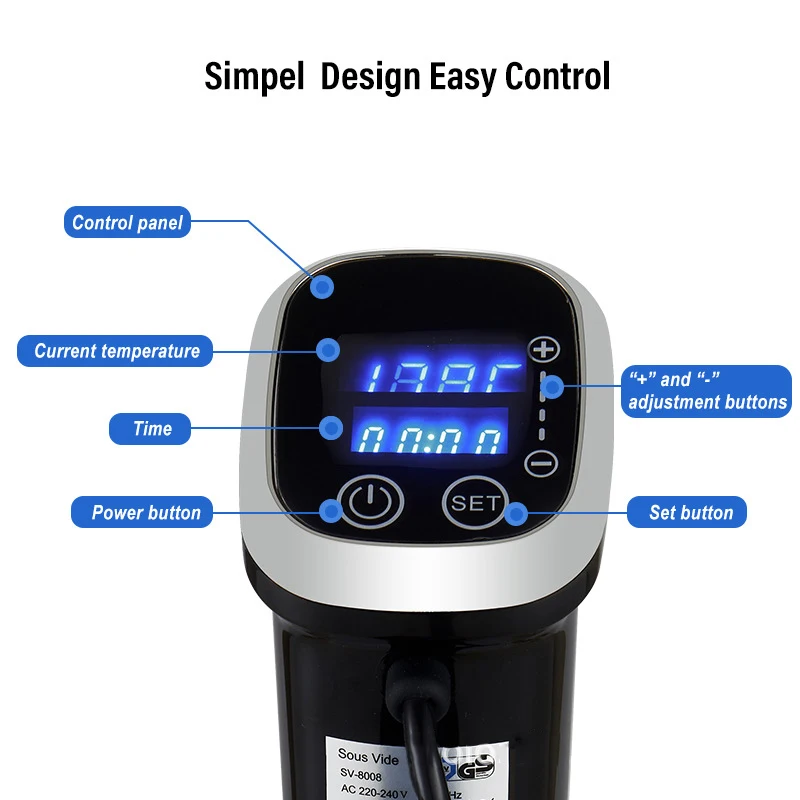 IPX7 Su Geçirmez Sous Vide Has - Digital Sous Vide Precision Cooker incelemesi ve fiyatı