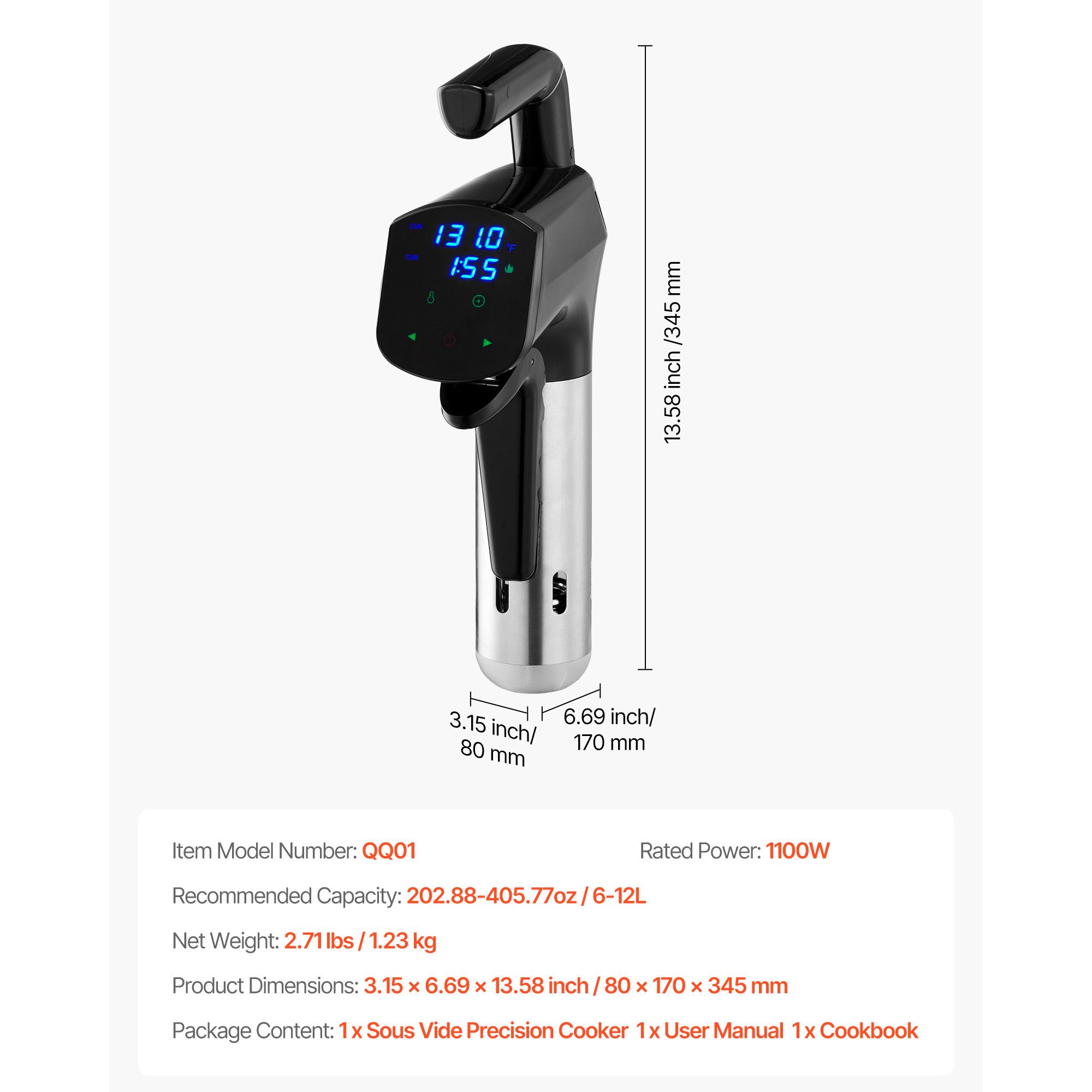 Sous Vide Hassas Pişirici, 110 - Digital Sous Vide Precision Cooker incelemesi ve fiyatı