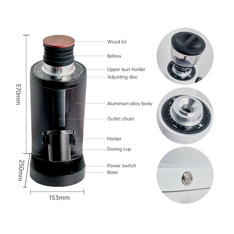 Profesyonel DF83 Espresso Çeki - Coffee Bean Grinder Electric incelemesi ve fiyatı
