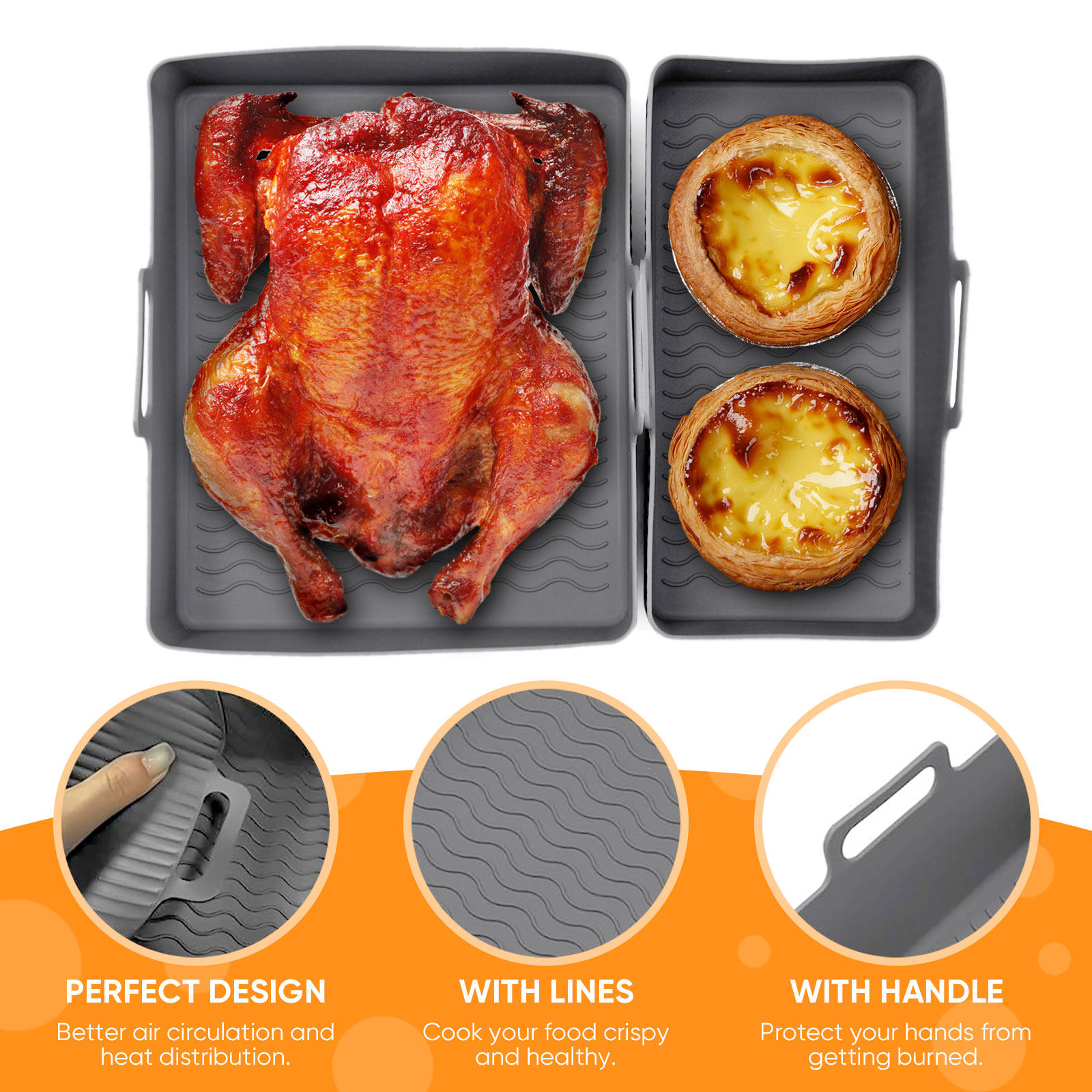2 adet Set Silikon Hava Fritöz - Air Fryer Silicone Pot Liner incelemesi ve fiyatı