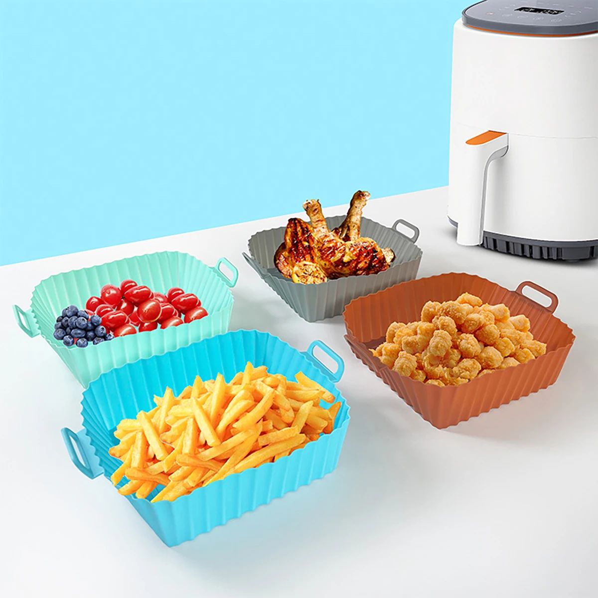 Silikon Fritöz Kalıbı Hava Fri - Air Fryer Silicone Pot Liner incelemesi ve fiyatı